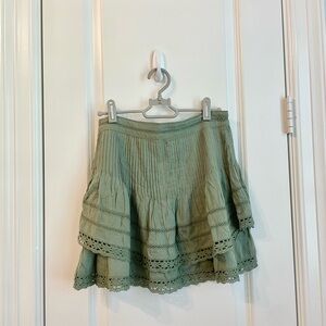 Free People Pleated Mini Skirt